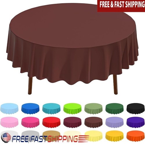 Disposable round table - round, covers